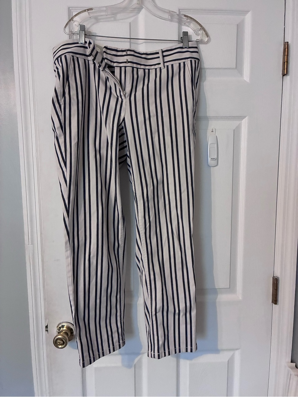 Striped Navy and White Women’sTrousers